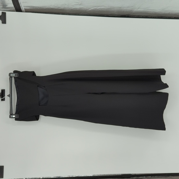 Topshop Strapless Wide Leg Jumpsuit Black 2 cocktail party evening minimalist - Picture 2 of 7